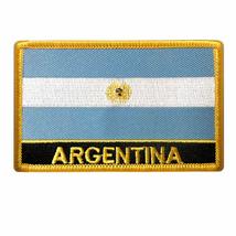 2 Argentina Flag Embroidered Iron On Patch Buenos Aires National Emblem Applique - $3.45