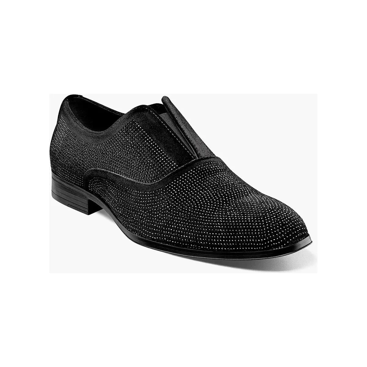 Stacy Adams Starleigh Rhinestone Plain Toe Slip On Black 25685-001 - $90.00