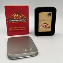 Zippo Budweiser 125th Anniversary Lighter Limited Edition 1403/6000 Neve... - $124.99