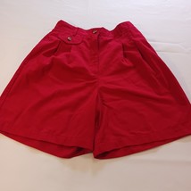 Studio Works Pockets Women&#39;s Red Cotton &amp; Polyester Shorts Pants Size 10 - $11.77