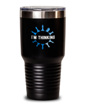 30 oz Tumbler Stainless Steel Insulated Funny I&#39;m Thinking Chess Game  - £26.24 GBP