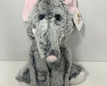Kellytoy Seasons of Love plush gray elephant blue plastic eyes w/ tag pi... - £9.79 GBP