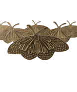 Butterfly Napkin Rings Set of 6 Flying Wings Holiday Gold Tone - $32.73