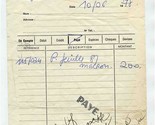 Ste Gucci Paris Leathergoods Original 1978 Receipt  - $17.82