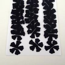 Black Glossy Die Cut Flowers - £3.96 GBP