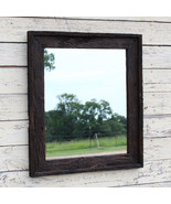 The Post &amp; Beam Walnut Finished Antique Oak Rustic Mirror 3.5&quot;--(All Siz... - £44.83 GBP