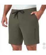 Mondetta Mens Shorts Green Active Moisture Wicking Pockets Elastic Waist... - $45.44 CAD