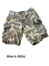 Old Navy Men&#39;s Army Military Cargo Camo Shorts 100% Cotton Size 31 pre-owned - £17.40 GBP