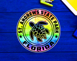 St. Andrews State Park Florida Beach Sticker Decal 3&quot; Vinyl Sea Turtle - £4.09 GBP