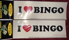 2PC Magnet Magnet'tudes I Love heart Bingo Bumper Cars Trucks Fridge etc - $11.76