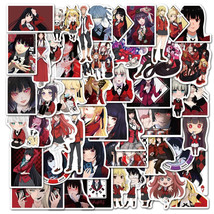 50 Pcs KAKEGURUI Anime Series Handmade Stickers Set Waterproof Sunscreen PVC Gra - £7.47 GBP