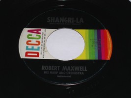 Robert Maxwell Shangri-La That Old Black Magic 45 Rpm Record Vinyl Decca Label - £10.17 GBP