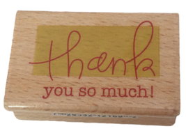 Hampton Art Rubber Stamp Thank You So Much Card Making Words Kindness Thankful - £3.13 GBP