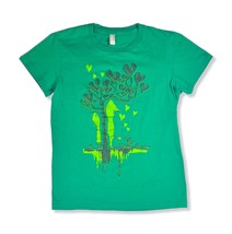&quot;Love Growth&quot; Shirt Woot! Green T-Shirt, Girls Large / Juniors Small - £20.62 GBP