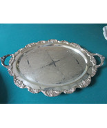 TAUNTON MASS USA SILVERPLATE FOOTED TRAY 20 X 14&quot; [*MET2] - $93.41 CAD