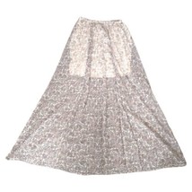 Hollister Sheer Maxi Skirt S NEW Paisley Boho Gray Pink Flowy Hippie Boh... - $29.68