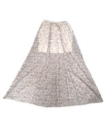 Hollister Sheer Maxi Skirt S NEW Paisley Boho Gray Pink Flowy Hippie Boh... - £23.45 GBP