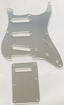 Guitar Pickguard For US Fender 57&#39; 8 Sctew Stratocaster+Backplate Silver... - £21.83 GBP