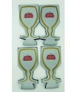 NEW Lot of 4 Stella Artois Koozie Cooler 7&quot; x 4&quot; Glass Shaped For Can or... - £5.51 GBP