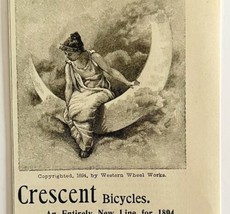 Crescent Bicycles 1894 Advertisement Victorian Bikes New Line Moon #3 AD... - $19.99