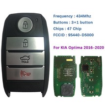 CN051114 Aftermarket 4 Button Smart Key For 2016-2020  Optima Remote Frequency 4 - £92.04 GBP