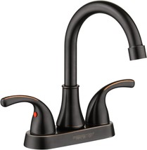 Bathroom Sink Faucet Fransiton 4 Inch 2 Handle Bathroom Sink Faucet Lead-Free - £32.79 GBP