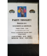 SHINEDOWN / GODSMACK - ORIGINAL 9 X 11.50 BACKSTAGE CONCERT TOUR DOOR SIGN - $1,409.36 MXN