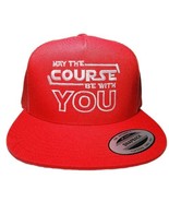 May The Course Be With You Mesh Snapback Direct Embroidered Flat Bill Tr... - $28.70