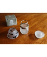 Halloween Illuminations Bat Glass Candle Mini Jar Shade Topper Empty Jar... - $266.38 MXN