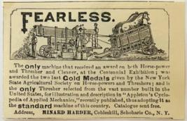 1886 Minard Harder Thresher NY Advertisement Victorian Agriculture DWKK27F - $27.87 CAD