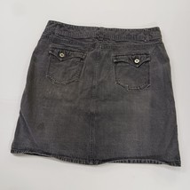 Faded Glory RN#89169 Women's Black Cotton Blend Denim Skirt Pockets Size 16 image 14