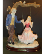 DISCONTINUED DA VINCI COLLECTION FIGURINE STATUE MAN &amp; WOMAN ON A SWING ... - $170.99