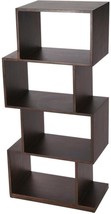 Etagere Shelves Ultra-Modern Modern Cubical Cube Distressed Coffee Brown... - $679.00