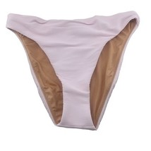 J Crew Ribbed Bikini Bottom Pink High Rise Cheeky Size Small BE808 New - $11.13