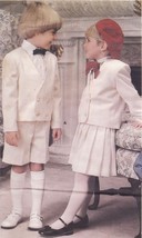 Little Vogue Girls Boys Suit Jacket Skirt Shorts Pant Ring Bearer Sew Pattern S3 - £10.34 GBP