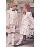 Little Vogue Girls Boys Suit Jacket Skirt Shorts Pant Ring Bearer Sew Pa... - £10.17 GBP