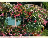 Vtg Postcard A California Rose Covered Home In Winter Kashower Pub UNP - £9.92 GBP