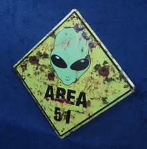 AREA 51 - *US MADE* Embossed Metal Sign -Yard Man Cave Garage Shop Bar D... - £14.33 GBP