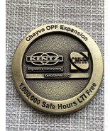 Unique Rare US Medal In Honor Of 1M Safe Hours LTI Free Of Kentz SMNM LL... - $779.83 MXN