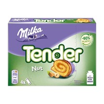 MILKA Tender cakes with hazelnut filling covered in chocolate 4pc. FREE SHIPPING - £10.03 GBP