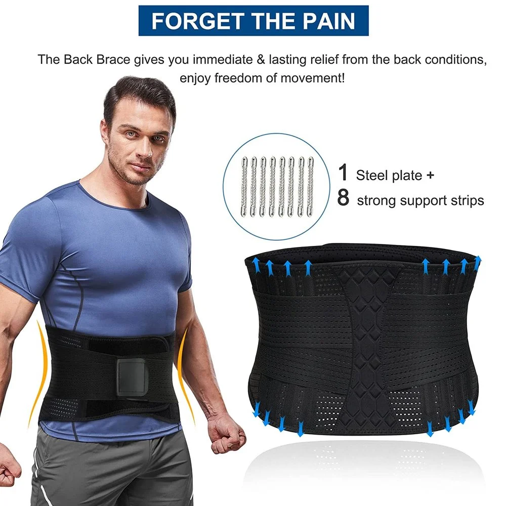 Sporting Adjustable Back Lumbar Support Belt Breathable Waist Brace SA for Lower - £41.79 GBP