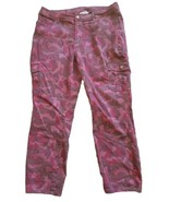 Natural Reflections Women&#39;s Red Camouflage Cargo Pants Size 16 - $12.87