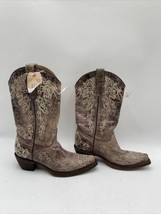 Corral Girl&#39;s Western Boots Brown/White Size 2T - £33.26 GBP