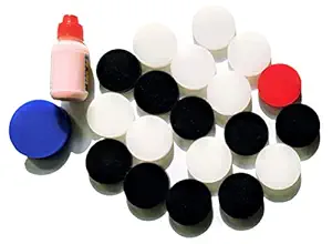 Sports Acrylic Sheet Carrom Coins Set (Pack of 20) || 6mm Sticker || Powder - €35,60 EUR