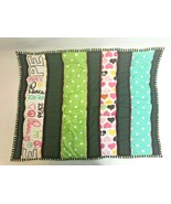 Pottery Barn Quilted Pillow Sham Stripe Peace Love Hearts Dots Brown Pin... - $11.00