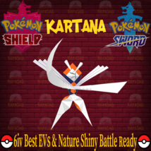 Pokemon Sword &amp; Shield Kartana 6IV Best EVs, Nature Ultra Shiny Battle Ready - $2.50