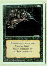 Terror - Revised Series - 1994 - Magic The Gathering - Slight Wear - $2.99