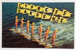 Beauty on Parade Aquamaids Water Skiing Cypress Gardens Florida Postcard... - £6.37 GBP