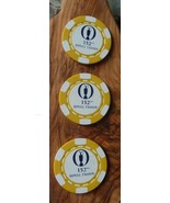 The Open 152th Royal Troon Yellow Poker Chip - 1pc - Wow! - $4.46