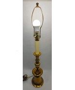 Vintage Brass Candlestick Lamp Bell Bottom 31&quot; Tall 3 way lamp - $94.05